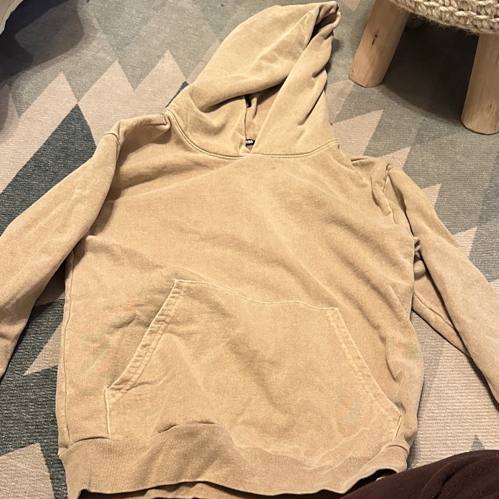 Tan Hoodie talentless with Front Pocket